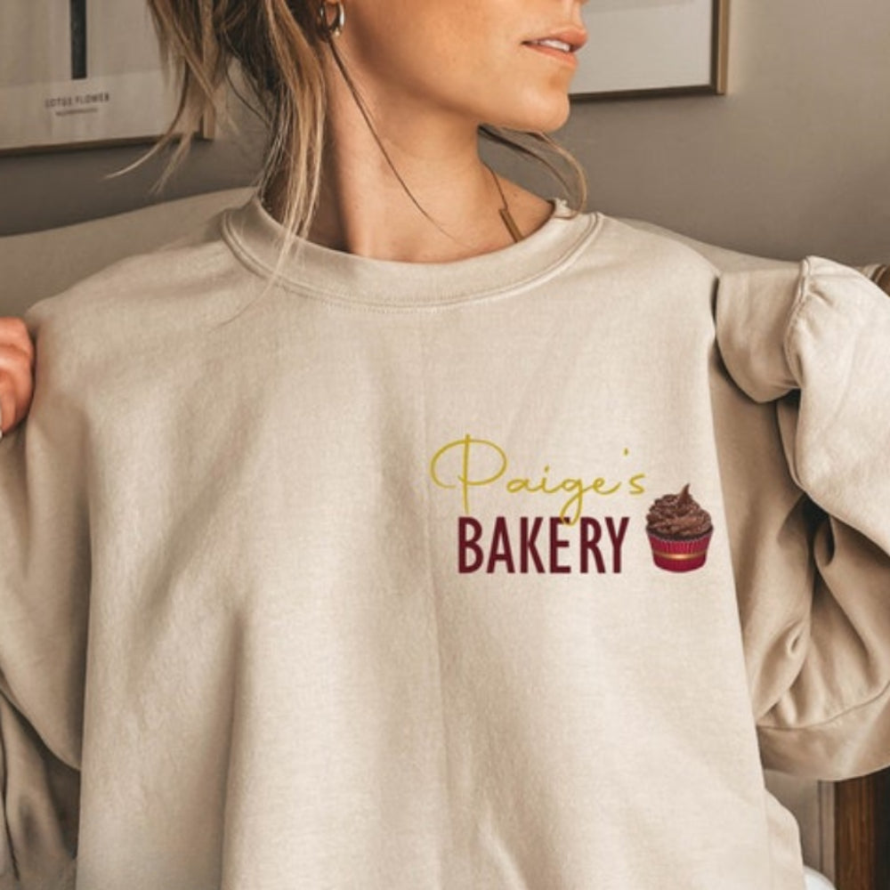Custom Logo Sweatshirt Personalized Company Logo Sweatshirt Gift for Team & Business