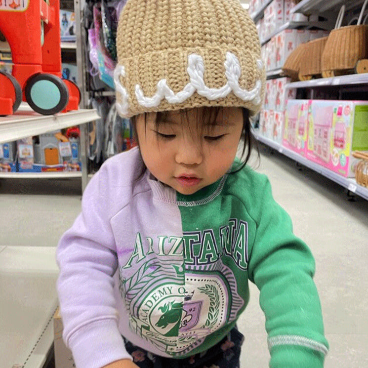 Custom Embroidered Baby Beanie Personalized Handmade Hat for Babies and Toddlers