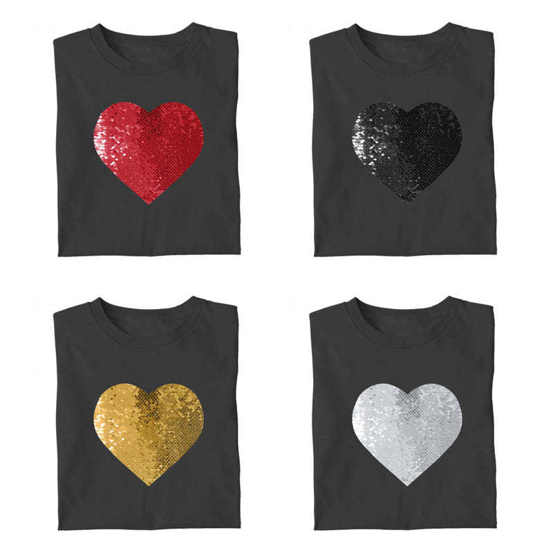Personalized Sequin Hoodie Custom Flip Sequin Heart Photo Inside Pullover Unique Gift for Friend & Family