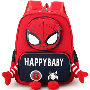 School Backpack Lightweight Spider Elementary Schoolbag for Kids