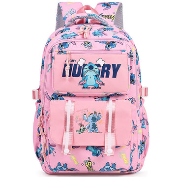 Stitch Backpack Full Printing Cartoon Bookbag For Students