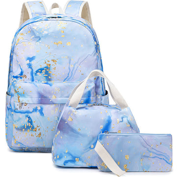 Girls Backpack Set 3pcs School Bag Lunch Bag Pencil Case for Teen