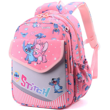Cartoon Stitch Backpack For 1-3 Grade Student