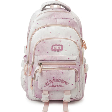 Lightweight Star Backpack Multi-pocket School Bookbag For 3-5 Grade