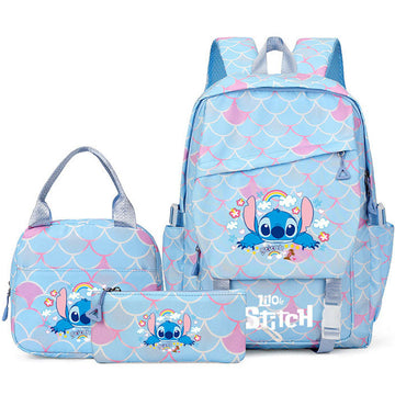 Stitch Backapck Lilo Bookbag Set Teens Lunch Bag Pencil Case