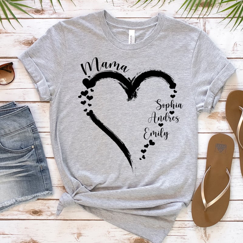Custom Mama/Nana with Kids' Name Shirt Unique Gift For Family