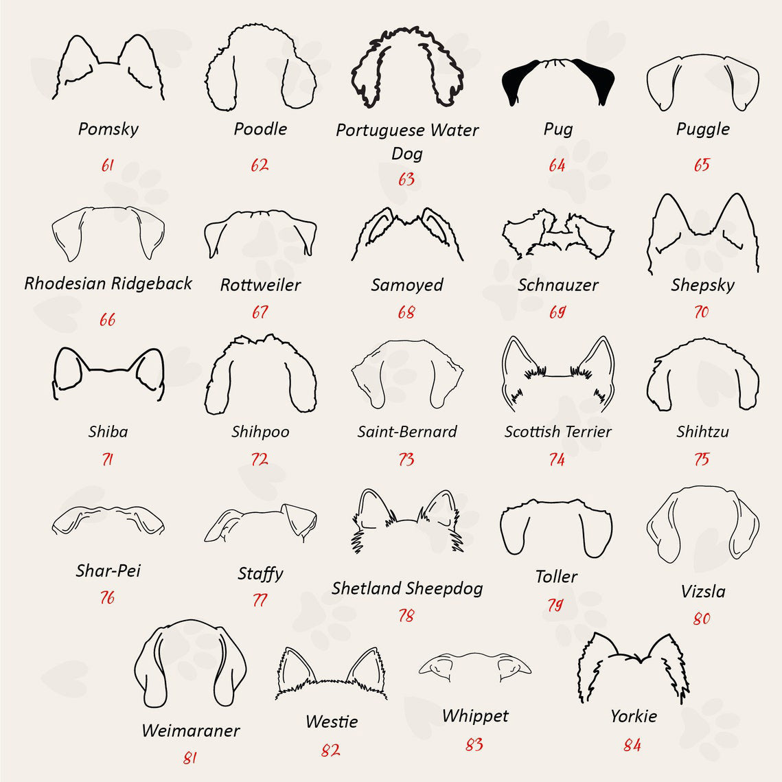 Custom Dog Sweatshirt Personalized Memorial Dog Ear Sweatshirt Gift for Dog Mom & Dad