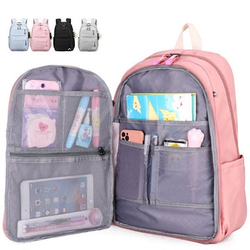 Teenage Girls' 17" Backpack Middle School Students Bookbag Outdoor Daypack