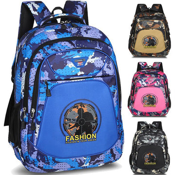 Lightweight Camo Backpack For 3-6 Grade Boys Daily Bookbag