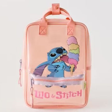 Cartoon Clear Backpack For School Stitch Bookbag