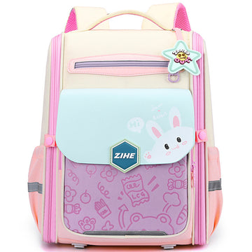 Kids Backpack Spine Protection Schoolbag For 1-6th Grade Students