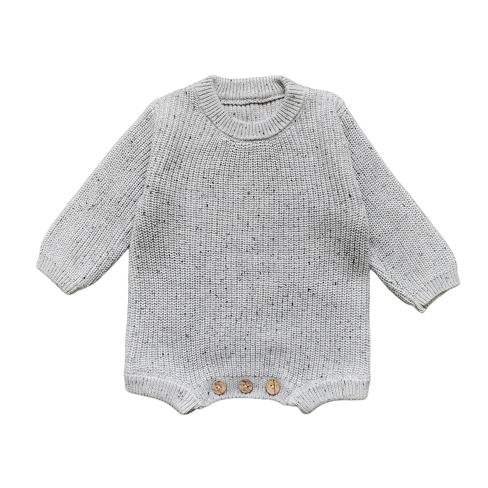 Custom Baby Knit Bodysuit Personalized Hand Embroidered Name Baby Romper