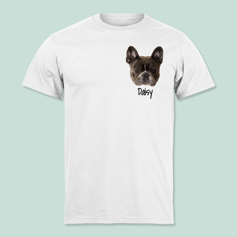 Custom Pet Photo Shirt Personalized Dog Photo Portrait & Name Shirt Gift for Pet Lovers