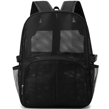 Mesh Backpack for School Heavy Duty See Through Net Bookbag Girls Boys