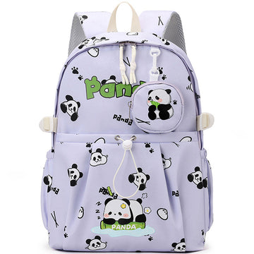 Cute Cartoon Panda Backpack For Students Commuter Bookbag