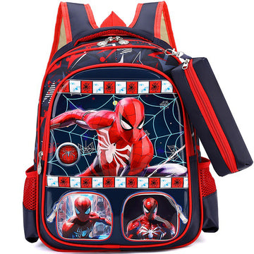 2pc Backpack Set Spiderman Backpack With Pencil Case