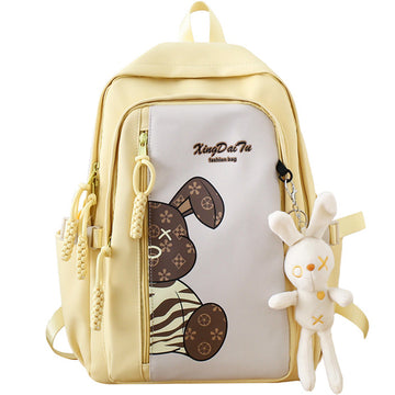 Casual Rabbit Backpack For Kids Large Schoolbag