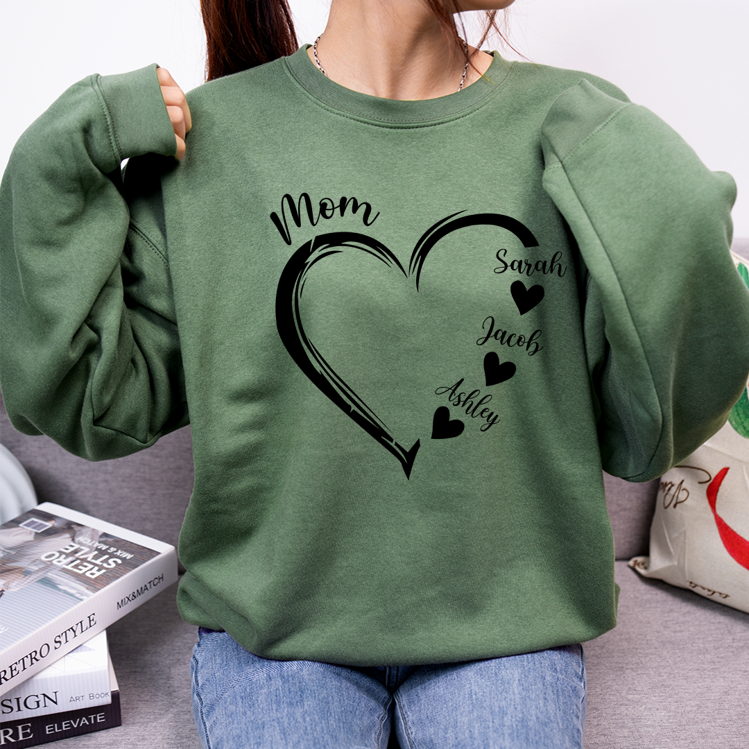 Custom Grandma Sweatshirt Personalized Nana with Kids Name Sweatshirt Gift For Family