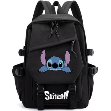 Kawaii Lilo Stitch Boys Girls School Book Bags with Multi-Pocket Teenagers Travel Backpack