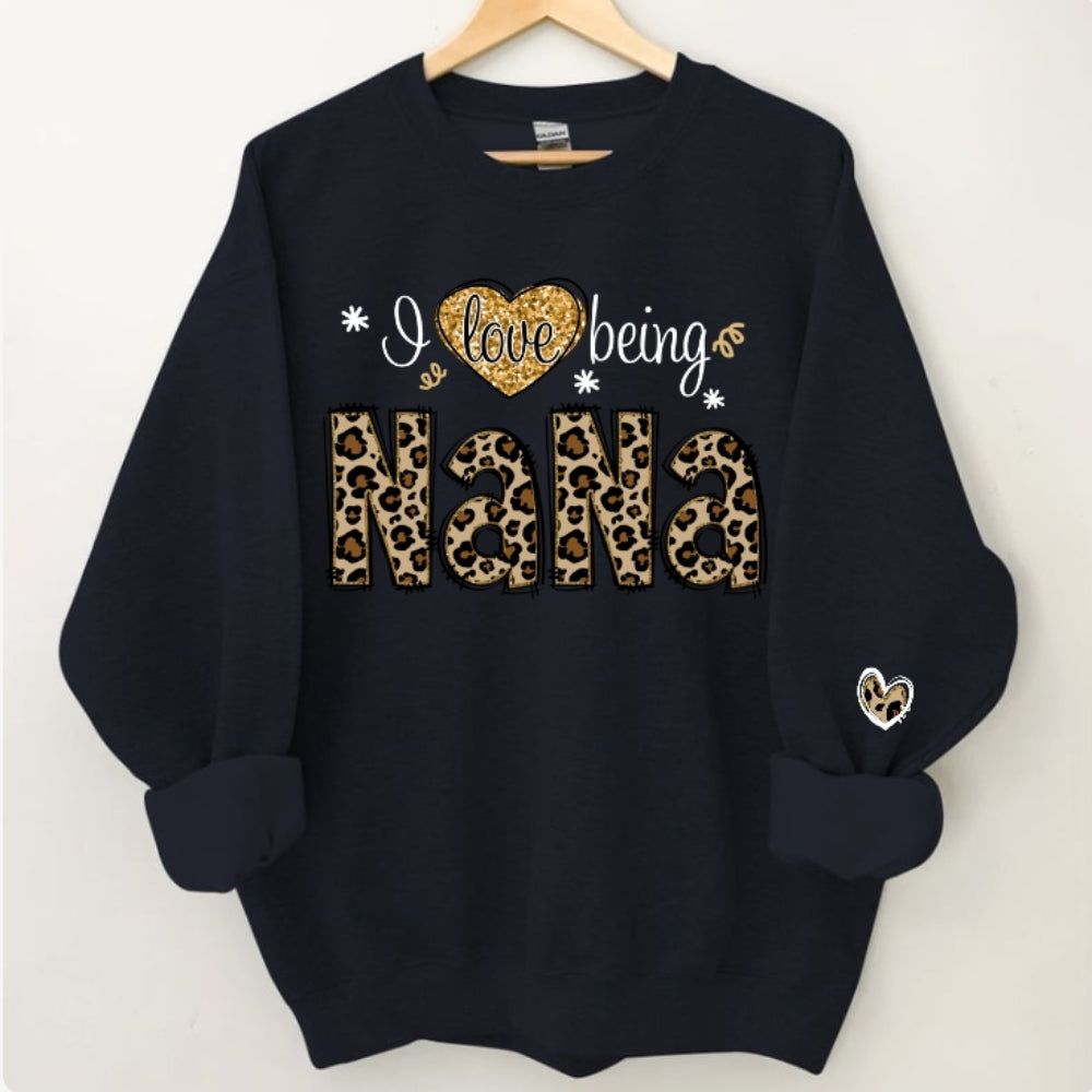 Custom Mama Sweatshirt Personalized Nana with Kids Name Sweatshirt Gift for Family