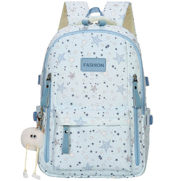 Star Pattern Backpack For Kids Trendy School Bookbag