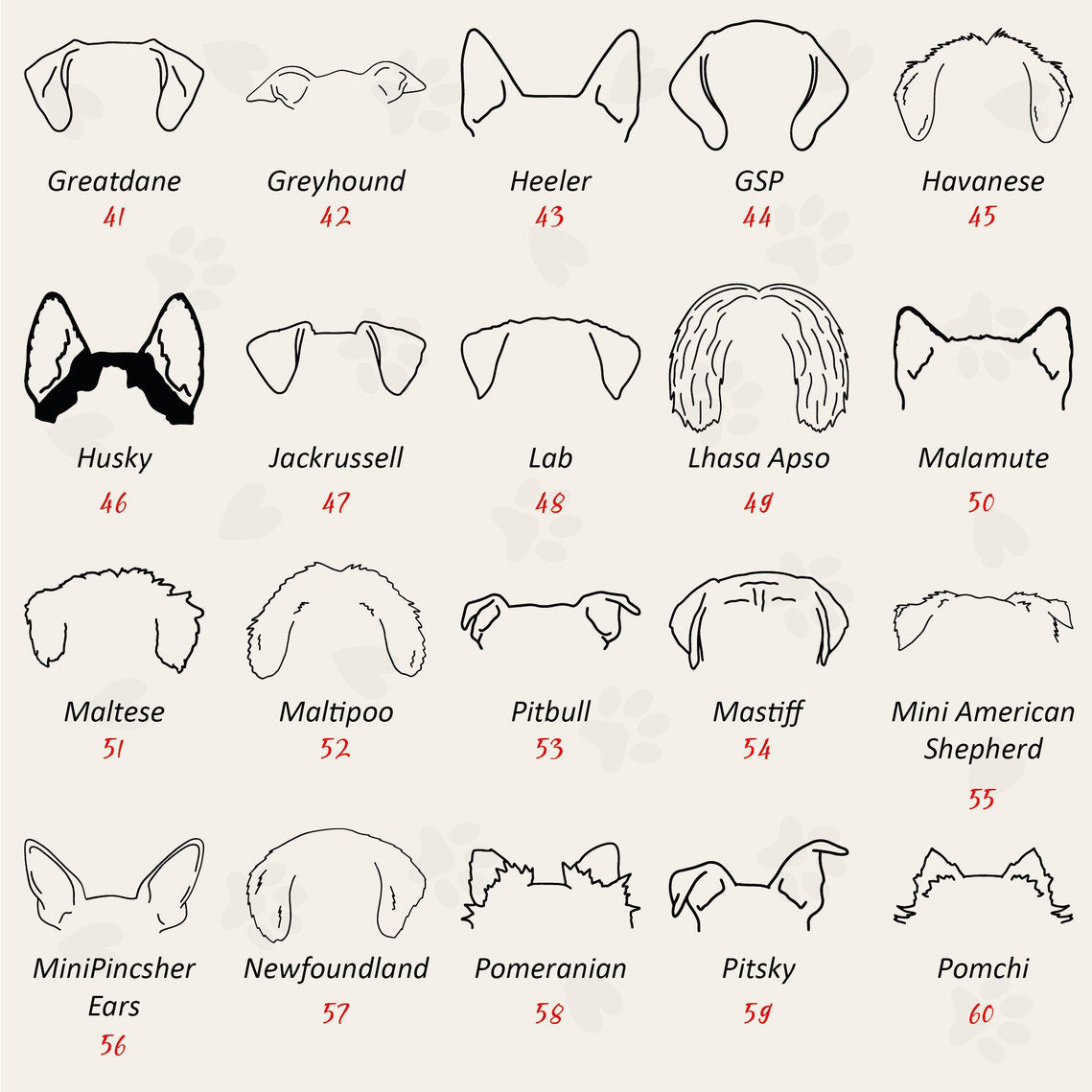 Custom Dog Sweatshirt Personalized Memorial Dog Ear Sweatshirt Gift for Dog Mom & Dad