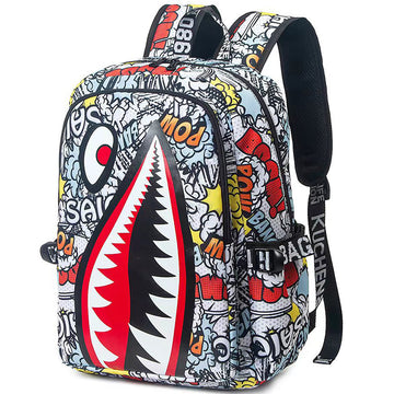 Kids Backpack Shark Bookbag Teens School Bag