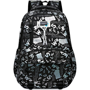 Shiny Prints Backpack For Students Leisure Daypack