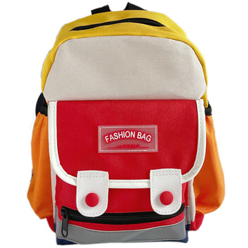 Kindergarten Backpack Contrast Color Schoolbag Lightweight Bookbag