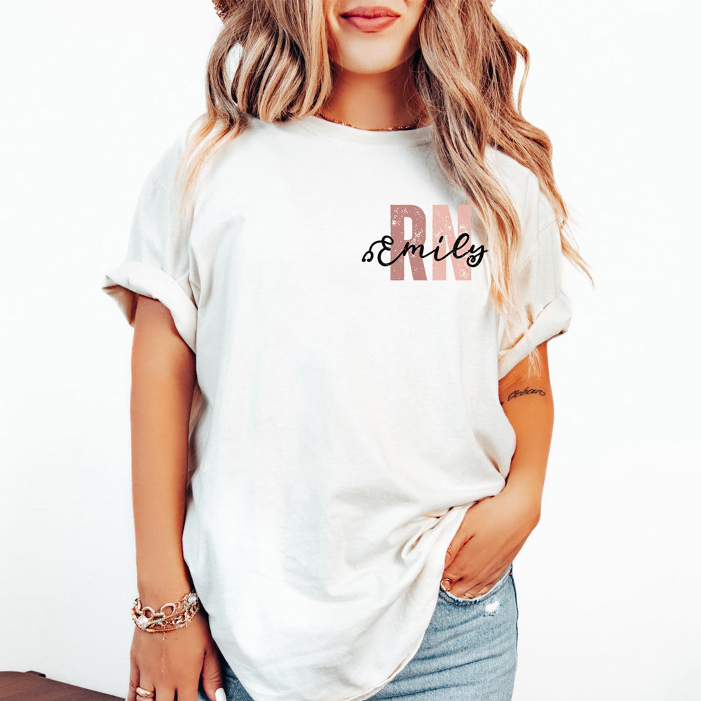 Custom RN Shirt Personalized Registered Nurse Grad T-shirt
