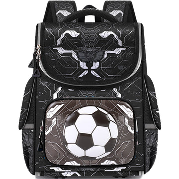Kids School Backpack Easy-access Backpack Football Theme Bookbag