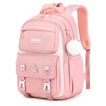 Girls Backpack with Multi-Compartment - Lightweight School Bookbag for Elementary Primary School