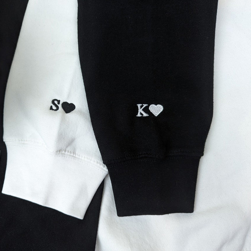 Custom Embroidered Roman Numeral Zip Up Hoodie Unique Gift for Friends & Family