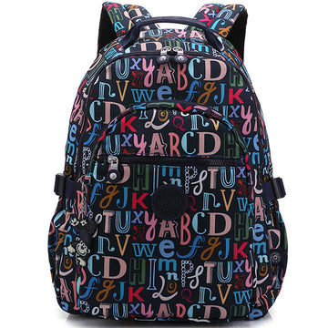 Stylish Floral Backpack School Bookbag With Multi-pocket Casual Daypack