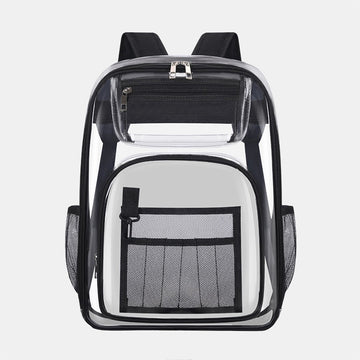 17" Clear Backpack for School Transparent PVC Bookbag for Students