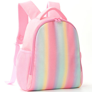 Kids Rainbow Backpack Portable Daypack For Primary School