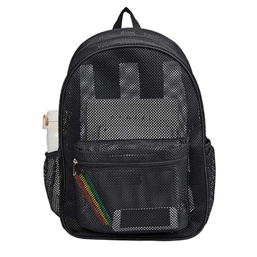 Mesh School Backpack for Teens Ultra Lightweight Breathable See-Through Bookbag