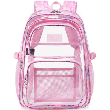Heavy Duty Backpack Clear Backpack See Through Schoolbgs Large Capacity PVC Bags For Teens