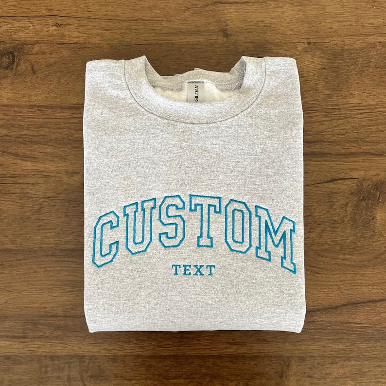 Custom Text Sweatshirt Personalized Embroidered Uncle Est Sweatshirt Gift for Family